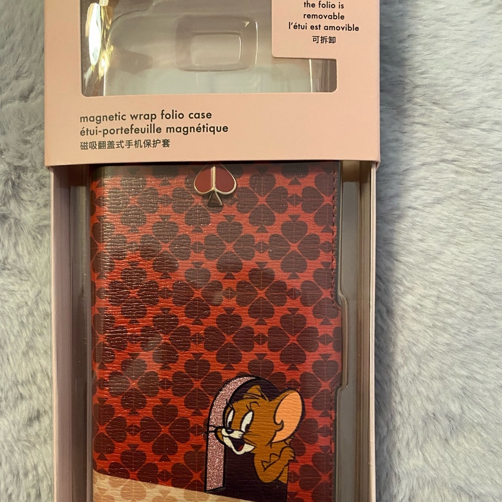 New Kate Spade Tom & Jerry X IPhone 11 PRO Magnetic Wrap Folio Protective Case